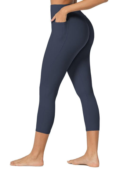 Sunzel Sunzfly Hidden Butt Scrunch Capri Leggings with Pockets for Women