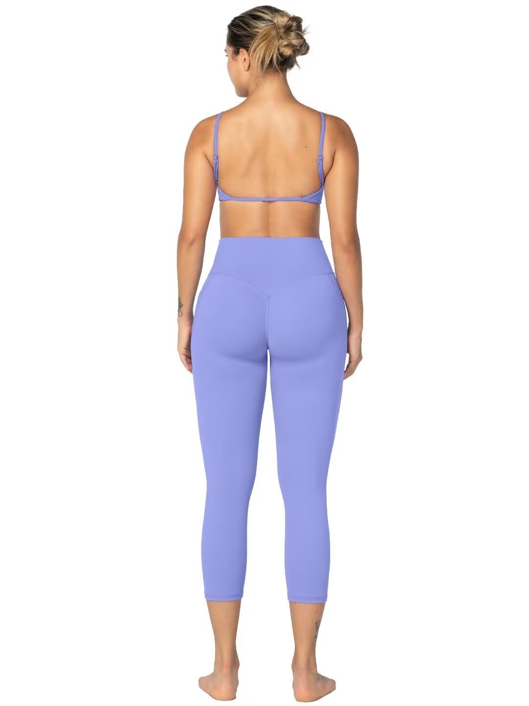 Sunzel Sunzfly Hidden Butt Scrunch Capri Leggings with Pockets for Women