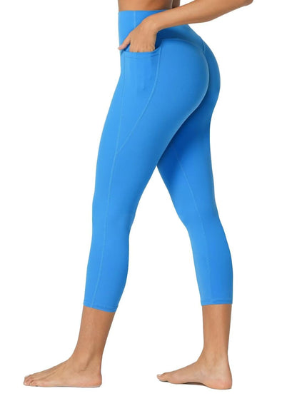 Sunzel Sunzfly Hidden Butt Scrunch Capri Leggings with Pockets for Women