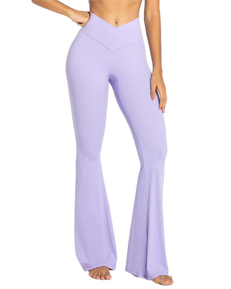 Sunzel Flare Leggings, Crossover Yoga Pants with Tummy Control, High  Waisted and Wide Leg, No Front Seam : : Clothing, Shoes &  Accessories