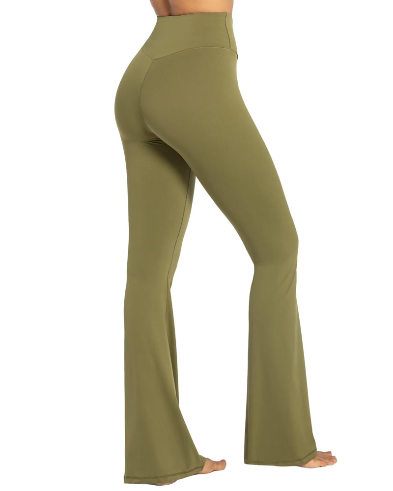 Buy Sunzel Flare Leggings, Crossover Yoga Pants with Tummy Control,  High-Waisted and Wide Leg Online at desertcartOMAN