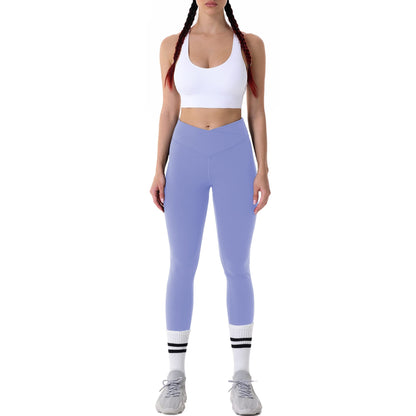 28" Workout Leggings - V Cross Waist