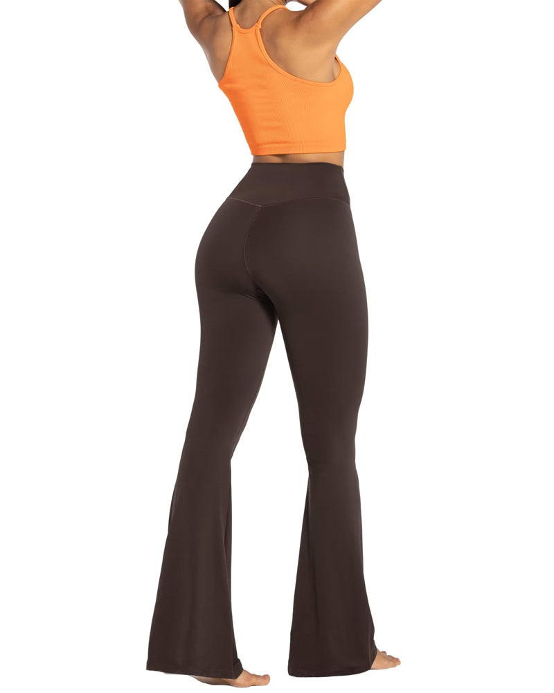 Everyday Flare Leggings in Cocoa (Small-3XL) – Holley Girl