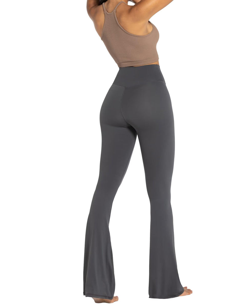 Sunzel Flare Leggings, Crossover Yoga Pants with Tummy Control, High  Waisted and Wide Leg, No Front Seam Caramel Cafe, Caramel Cafe, XS :  : Fashion