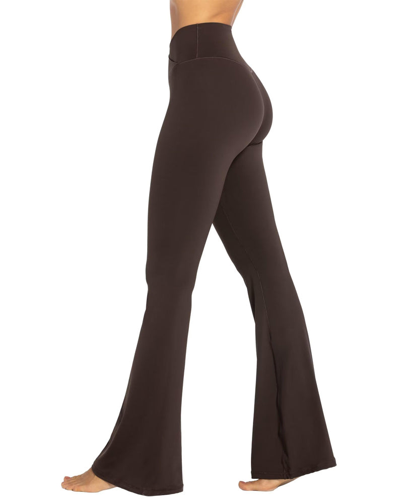 Quanbotio on X: Deal: Sunzel Womens Flare Leggings with Tummy Control  Crossover Waist and Wide Leg Up to 42% off!  #ad / X