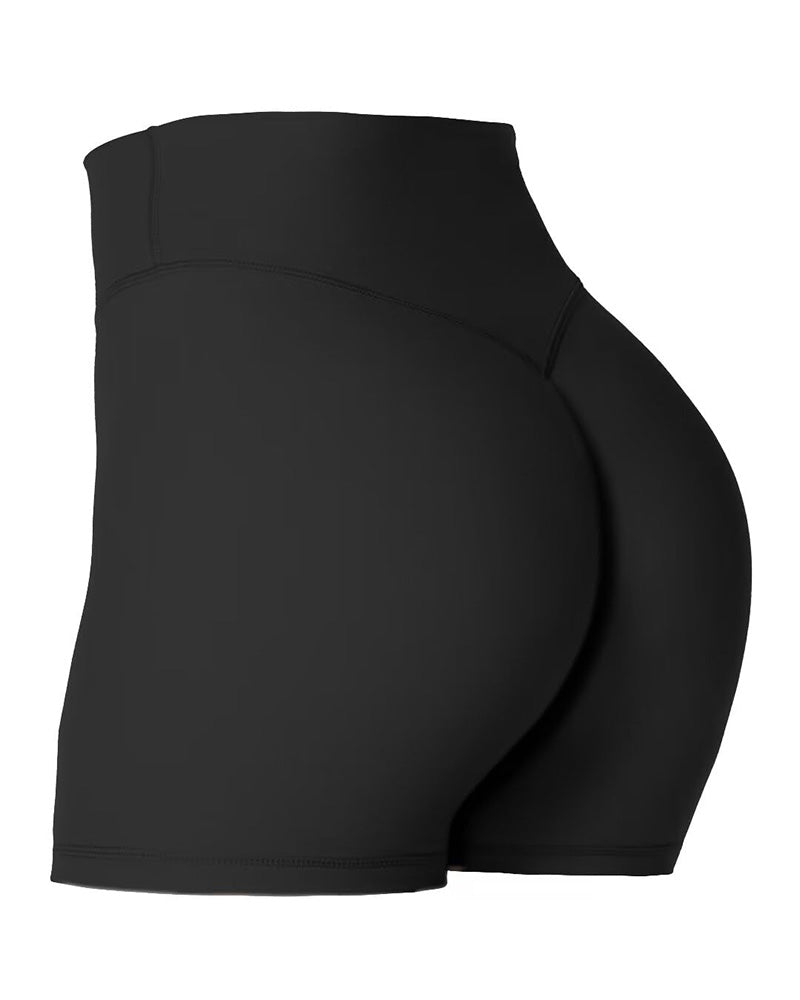 Sunzel 2.5" Women's Invisible Butt Scrunch Shorts, High Waisted Biker Shorts, Gym Workout Yoga Running Shorts with Tummy Control