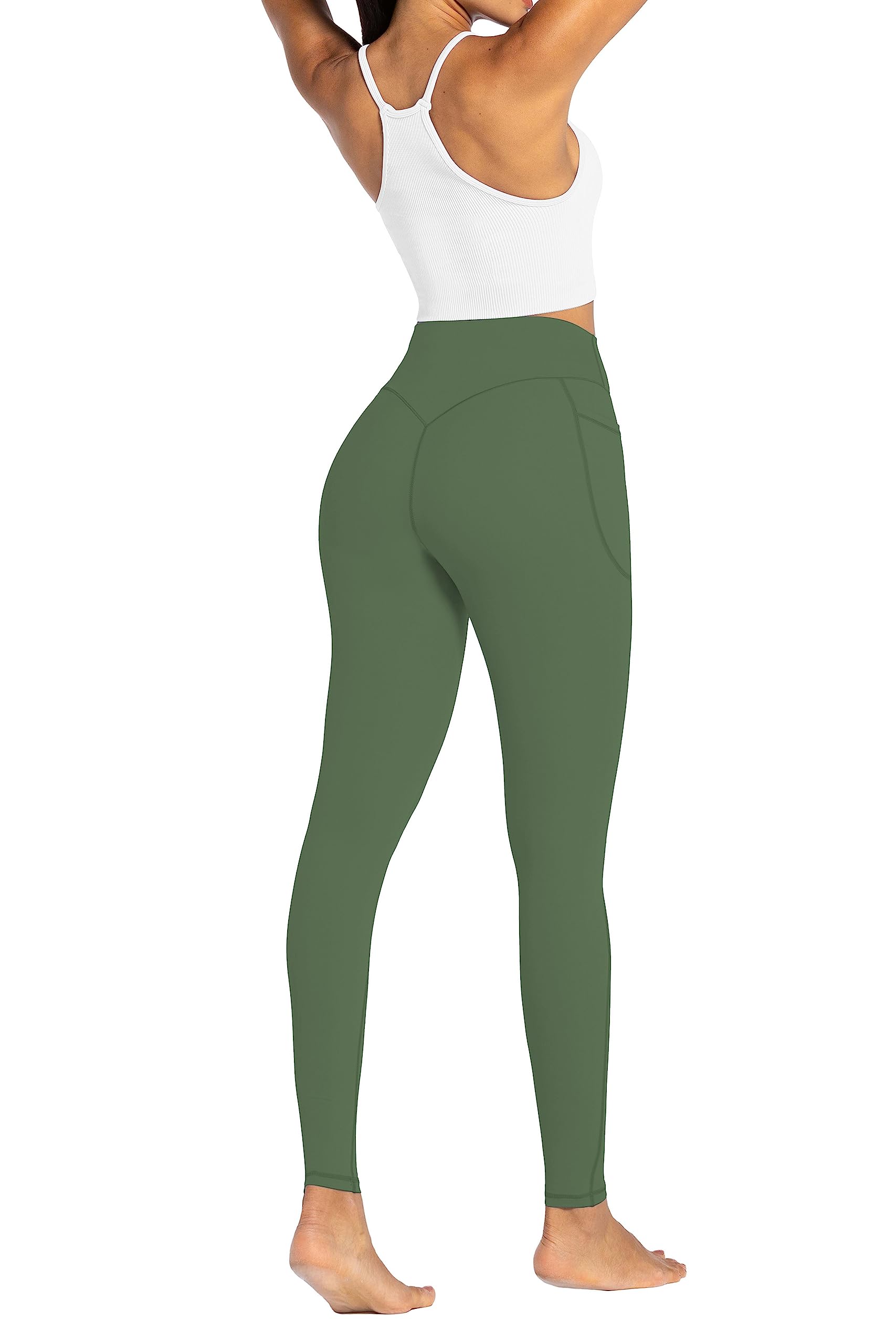 Sunzel No Front Seam Workout Leggings for Women with Pockets