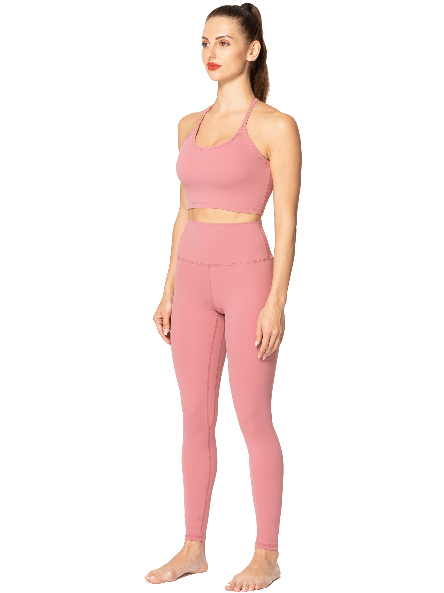Sunzel 2 Piece Matching Workout Sets Women Seamless Ribbed Yoga Outfits  Padded Crop Tank Bra High Waist Gym Leggings : : Clothing, Shoes &  Accessories